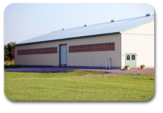 Stone Meadows Indoor Arena from the outside